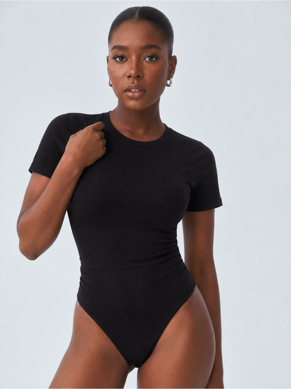 Klassy Network padded black bodysuit size 2XL